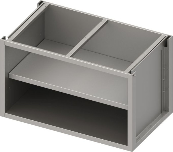 Stalgast underskåpslåda i rostfritt stål version 2.0 öppen, med mellanhylla, baskonstruktion 1900x540x660 mm, BX19550F