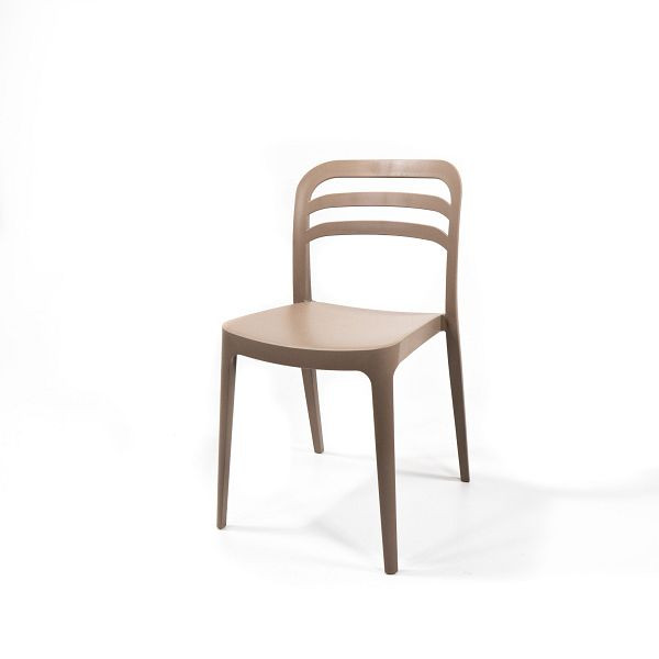 VEBA Wave Chair Sand Beige, staplingsstol plast, 50927
