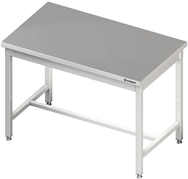 Stalgast centralt arbetsbord med mittstag, 1700x700x850 mm, utan uppstånd, svetsat, VAT17704