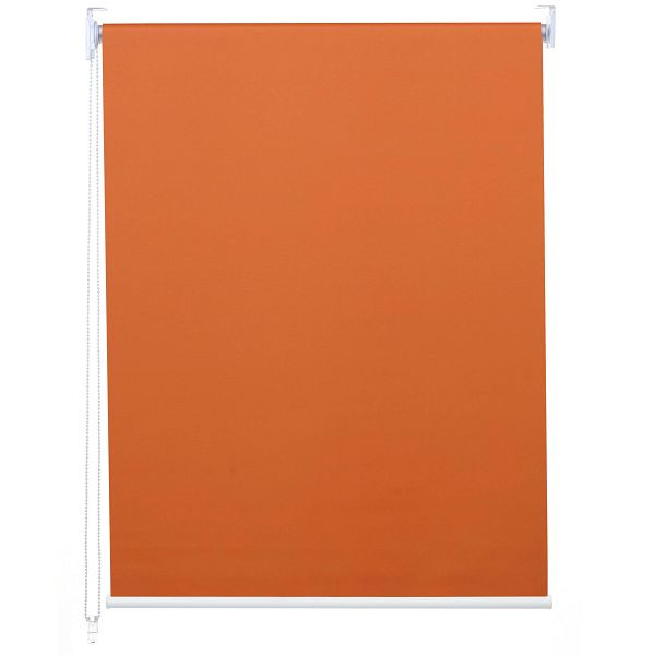 Mendler rullgardin HWC-D52, fönstergardin, sidodraggardin, 70x160cm solskydd mörkläggning ogenomskinlig, orange, 63299