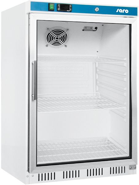 Saro förvaringskylskåp med glasdörr - vit modell HK 200 GD, 323-4030